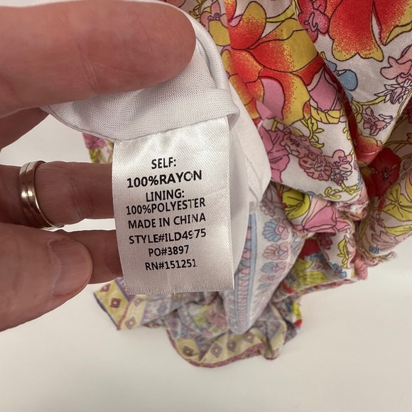 In Bloom Floral Maxi Dress Summer Boho Cottagecore Pink Yellow Sleeveless Medium - Picture 10 of 16